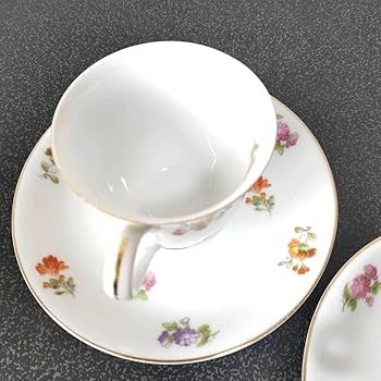 Amazon | オールド ノリタケ デミタスカップ カップソーサー 花